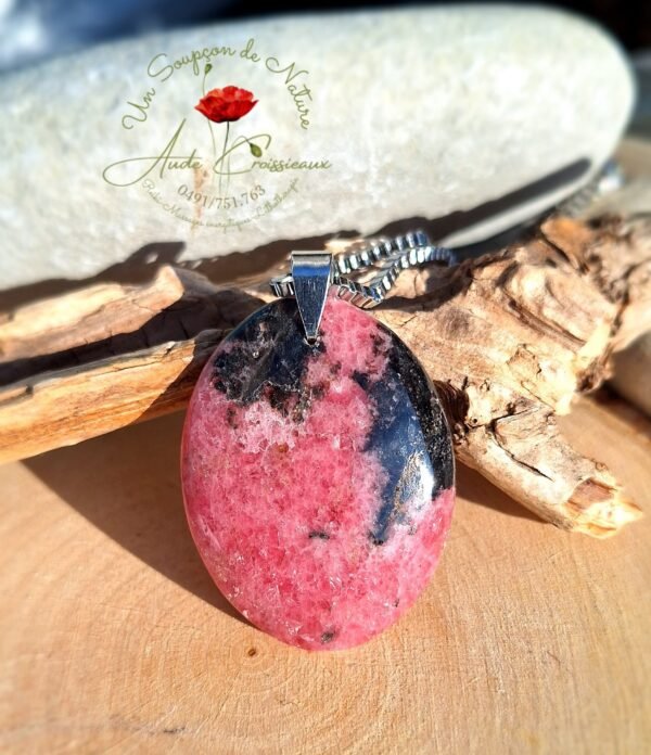 Pendentif "Rhodonite Ovale"