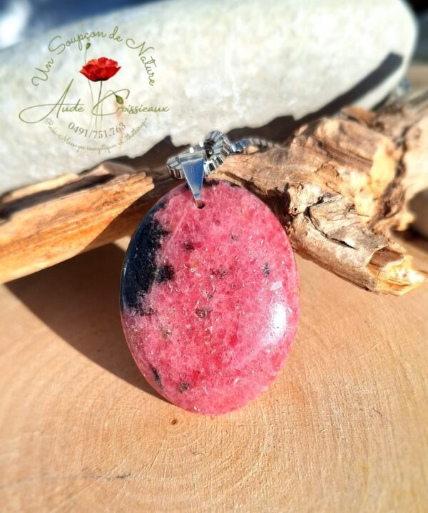 Pendentif "Rhodonite Ovale"