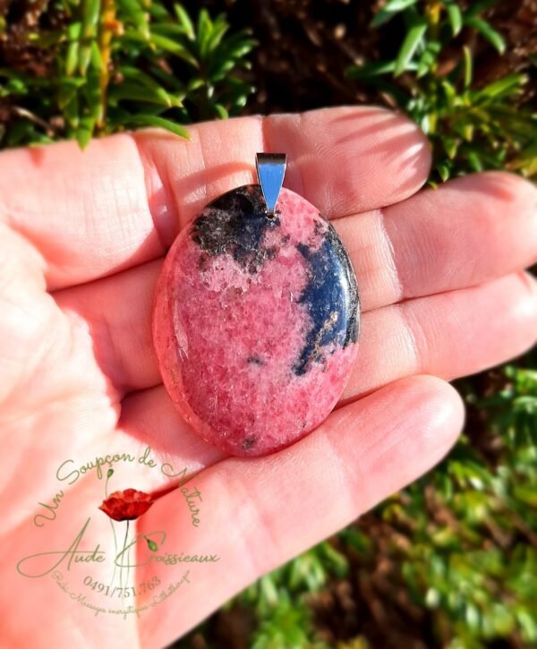 Pendentif "Rhodonite Ovale"
