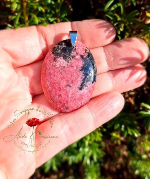 Pendentif "Rhodonite Ovale"