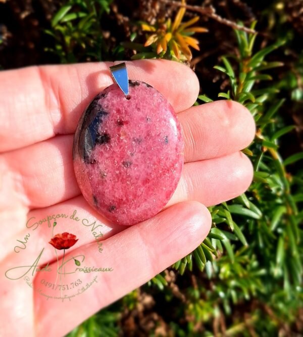 Pendentif "Rhodonite Ovale"