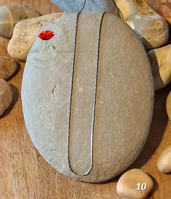 Chaine en Acier Inoxydable pour pendentif de pierre naturelle