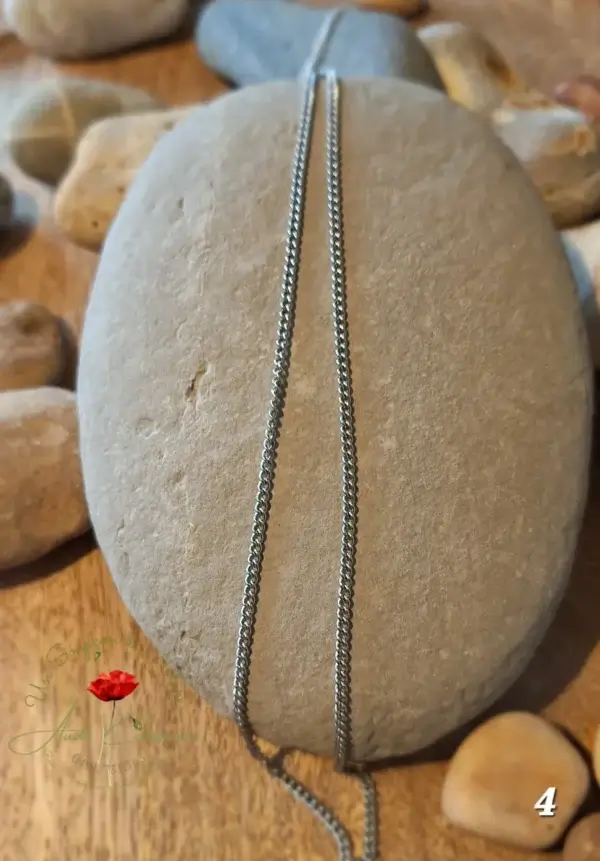 Chaine en Acier Inoxydable pour pendentif de pierre natuelle