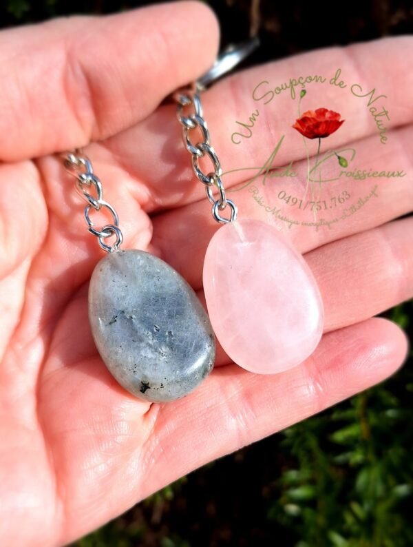 Porte-clés en Pierre Naturelle