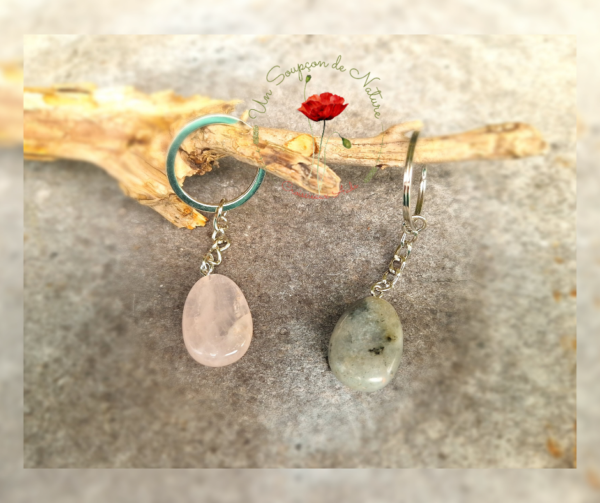 Porte-clés en Pierre Naturelle