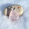 Pendentif goutte Quartz Rose