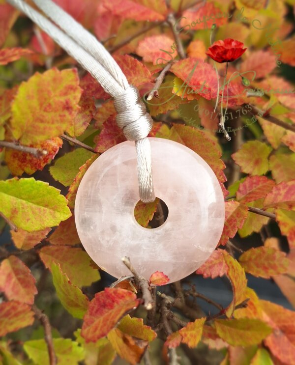 Pendentif DONUTS Quartz Rose