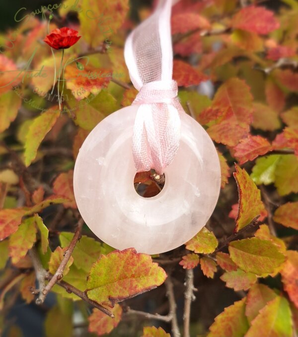 Pendentif DONUTS Quartz Rose