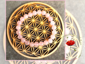 Bracelet Quartz-Rose "Bulle d'amour"