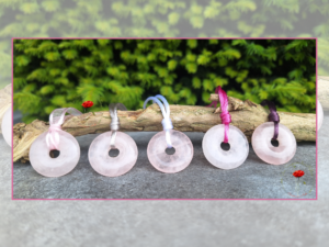 Pendentif DONUTS Quartz Rose