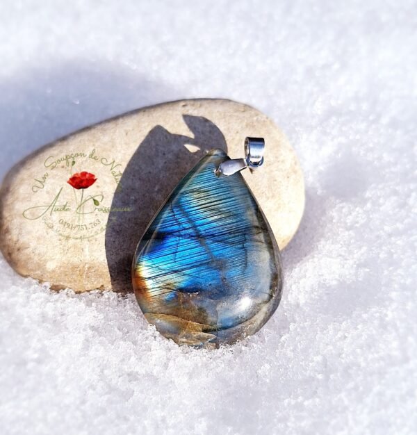 Pendentif goutte Labradorite AA+