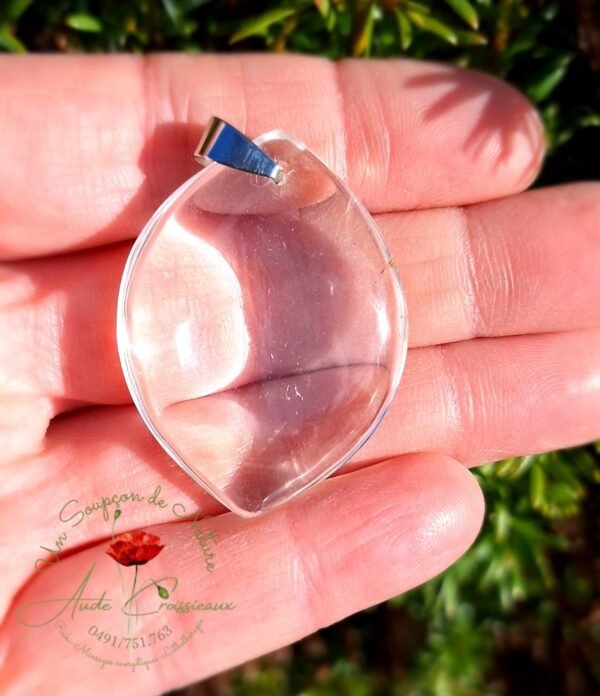 Pendentif Cristal de roche "ovale"