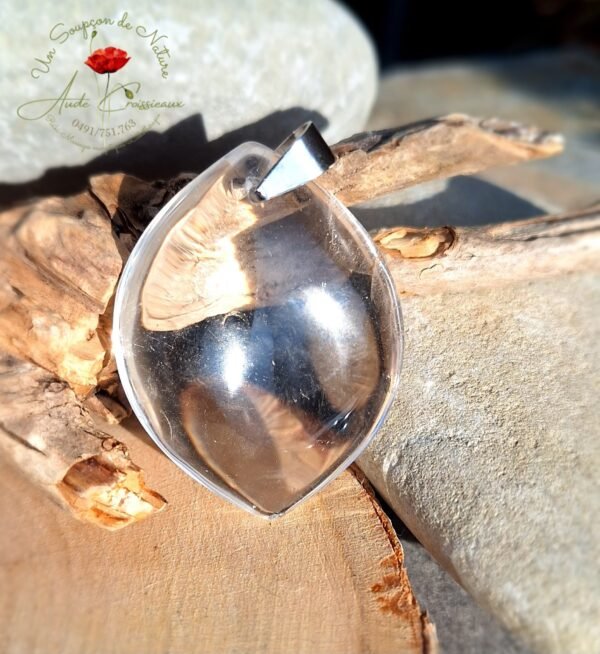 Pendentif Cristal de roche "ovale"