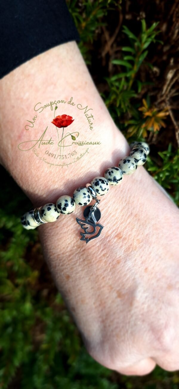 Bracelet "Jaspe dalmatien"