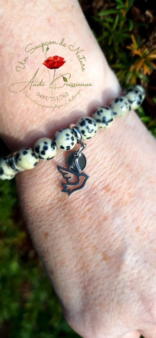 Bracelet "Jaspe dalmatien"