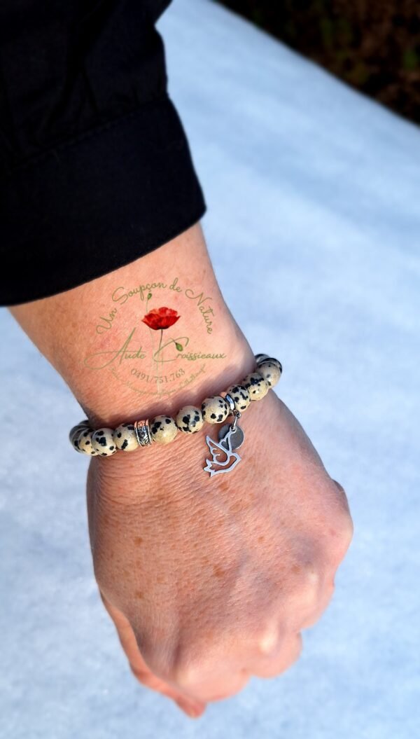 Bracelet "Jaspe dalmatien"