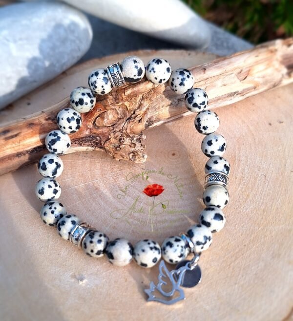 Bracelet "Jaspe dalmatien"