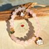 Bracelet Bulle d'amour enfant en Quartz Rose