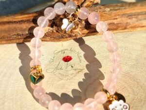 Bracelet Bulle d'amour enfant en Quartz Rose