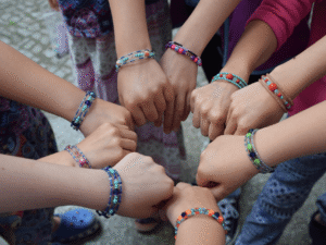 Bracelet "Bulle d'amour enfant" (3 breloques)